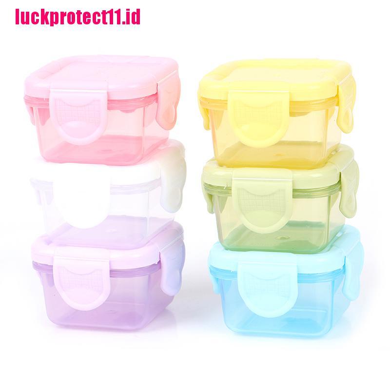 【LUCK11】5pcs 60ml Portable Baby Food Storage Freezer Containers Jam Box Home Storage Box