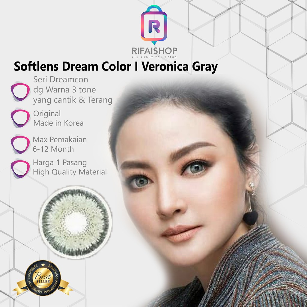 Softlens ORIGINAL Dream Color VERONICA GREY GRAY soflens softlenses