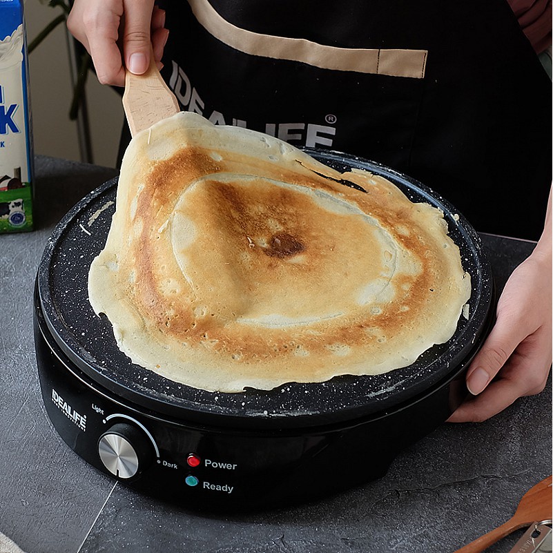 Crepe Maker &amp; Grill Pembuat Crepe Dan Panggangan 2in1 IL205 IDEALIFE