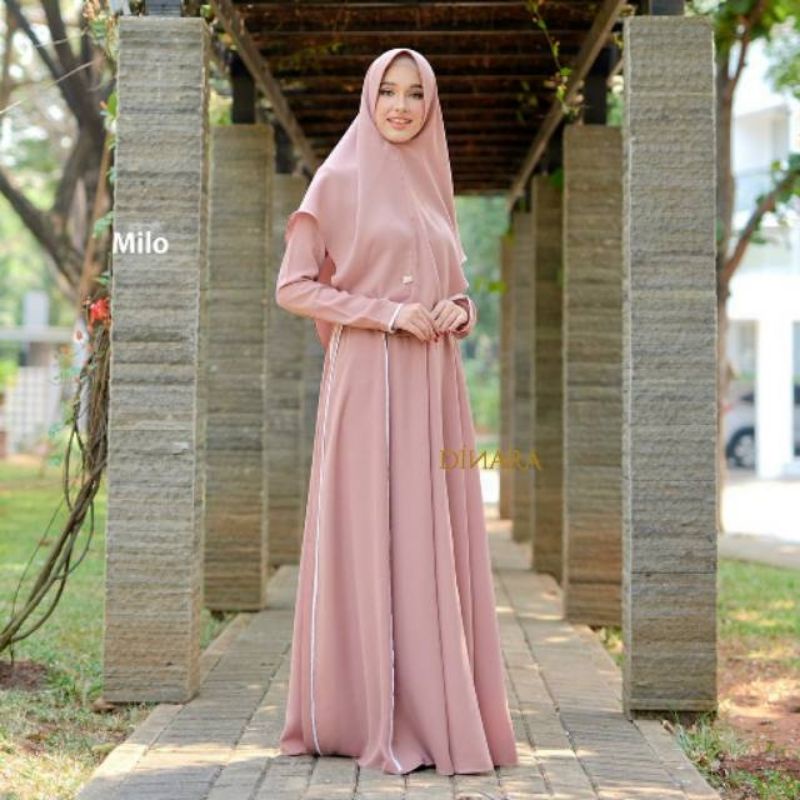 Preloved Dinara Clothing Azkia Khimar L Black