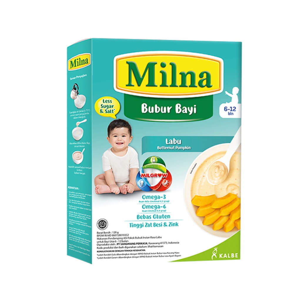 Milna Bubur bayi 6+ Bulan 120g Reguler Untuk 6 Bulan Keatas ASOKA