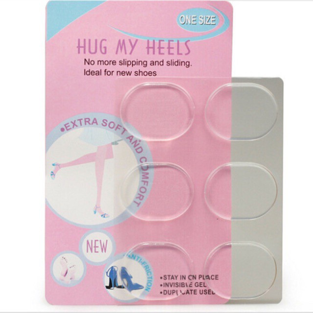 Hug My Heel - Anti Slip Silicone - Insole - Transparent invisible high heels silicone insole/toe protector