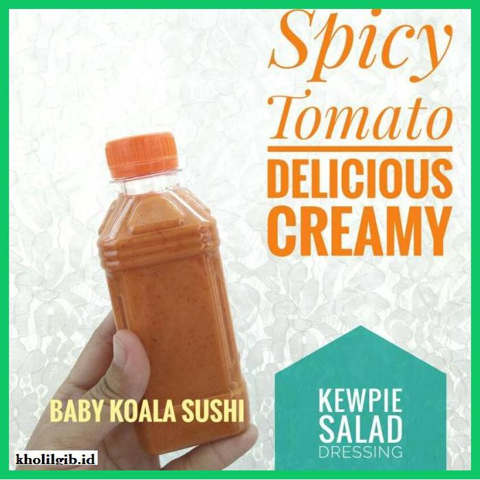 

gnidderdsaus- kewpie tomat pedas creamy enak | hot spicy tomato salad dressing pedes -asliiiiii.