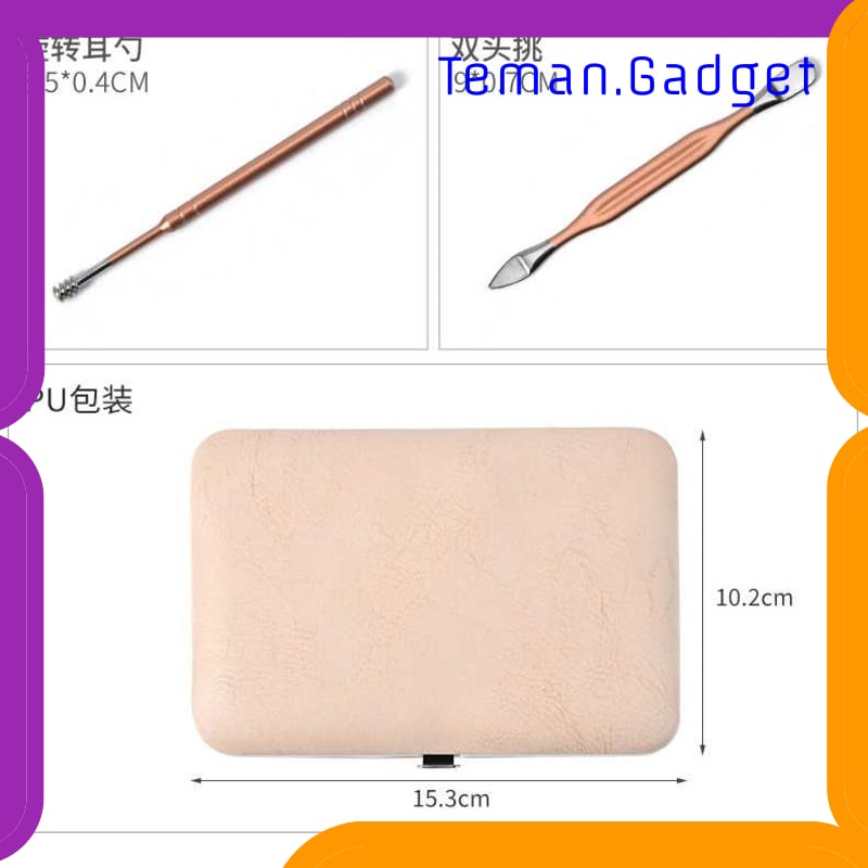 TG-FE359 KSBELLE GUNTING KUKU NAIL ART SET MANICURE PEDICURE 15 PCS - CT02