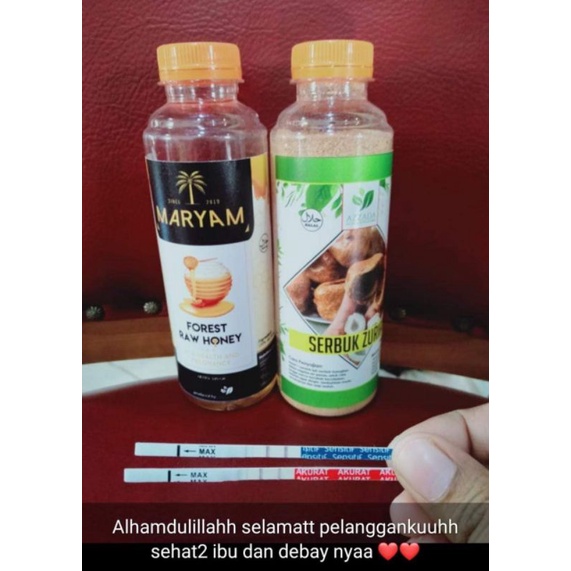 

SERBUK ZURIAT ORI/MADU PENYUBUR KANDUNGAN/PAKET PROMIL PASUTRI PROMIL ZURIAT MARYAM BEST SELLER