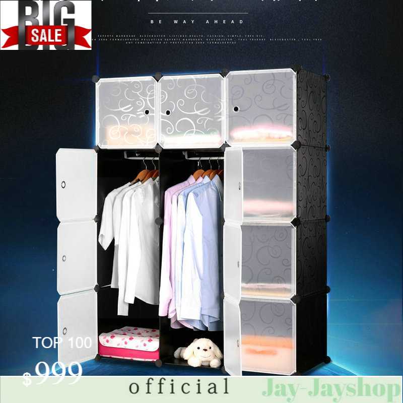 Magic Wardrobe Lemari Baju Plastik DIY 12 Pintu