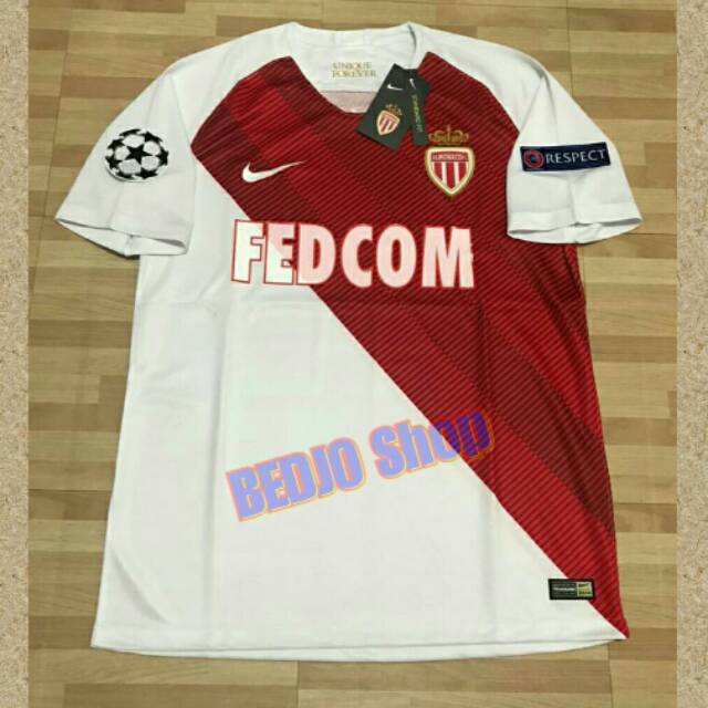 Jersey AS Monaco Home 2018 / 2019 + Patch UCL