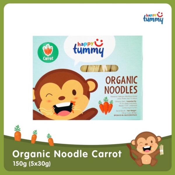 Happy tummy Organic Noodle 150g (5 kali makan) / Mie bayi mpasi organik / baby noodle