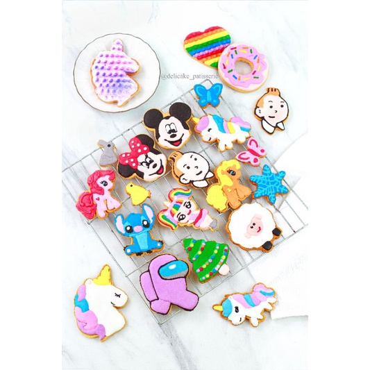 

Cookies hias / kukis hias karakter / cookies hias jumbo / cookies /cookies bts / butter cookies