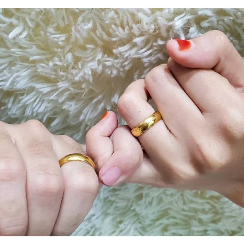 CINCIN TITANIUM ROSE GOOLD PRIA DAN WANITA