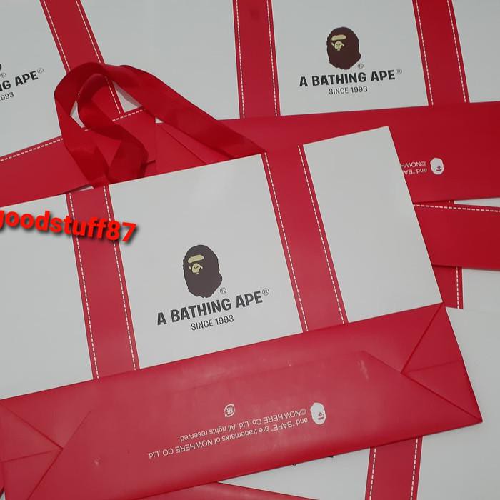 Goodie Bag / Paper Bag Bape / Tote Bag Bape / Bungkus Kado Berkualitas