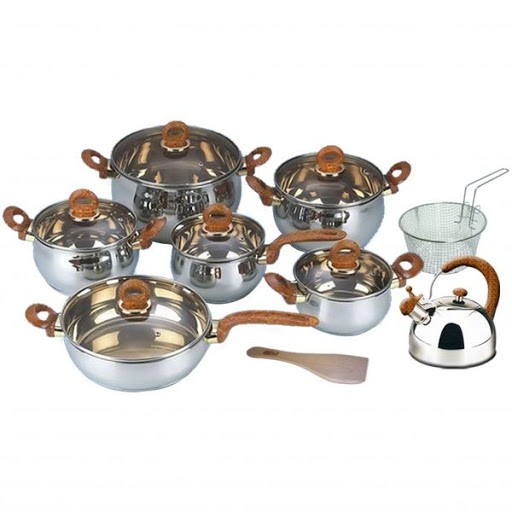 Oxone OX966 Cookware Panci Set Stainless Steel Anti Karat Premium