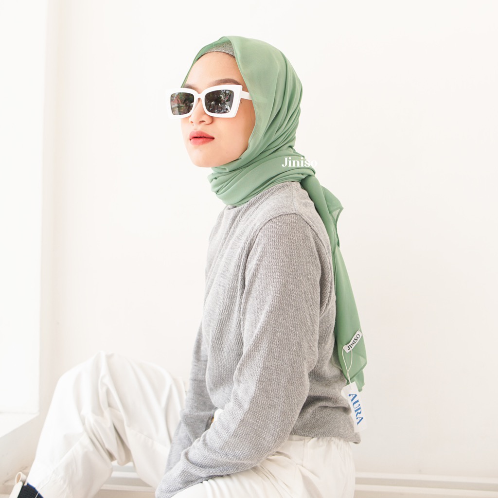 JINISO Earth Tone Pashmina Hijab Basic AURA Image 9
