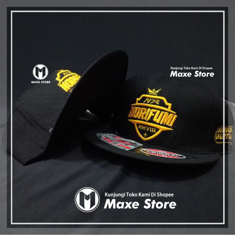 Topi Norifumi/ 116/ Topi Snapback Norifumi/ Topi SnapBack/ Topi Maxe Store/ Topi Racing/Topi Yako St