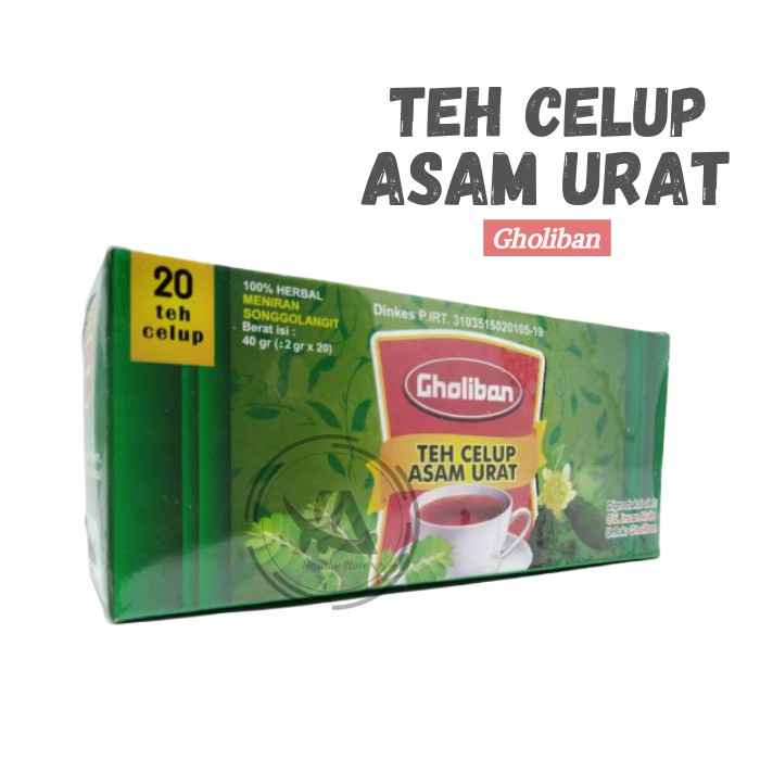 

Teh Asam Urat (Goliban) / Teh Celup Herbal Asam Urat isi 20 #YA95