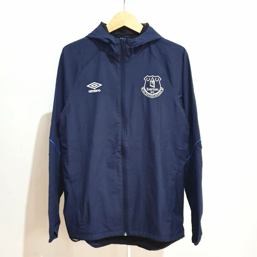 Windbreaker Everton 2018 Training Jacket Original England Umbro Ori Inggris Navy Latihan