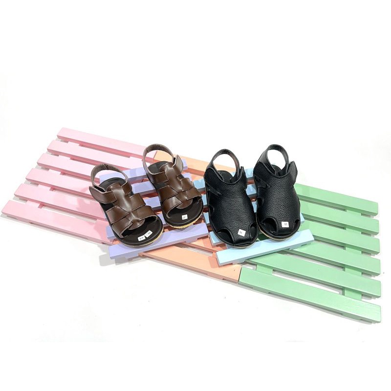 SANDAL ANAK BAYI CEWEK COWOK ASLI KULIT SAPI