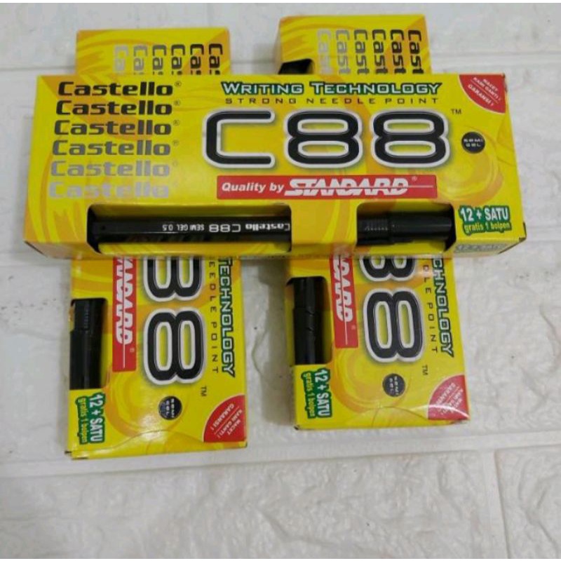 

pulpen castello C88 by standar hitam (lusinan)