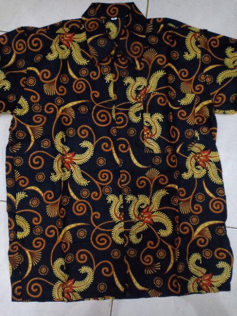 Kemeja Batik Pria Motif G Silver