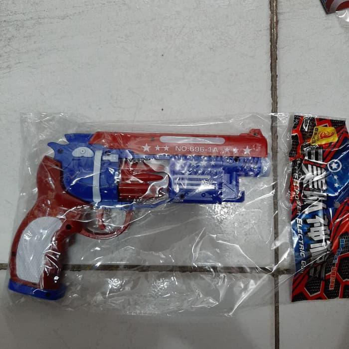 toys / mainan mainan pistol lampu suara dan getar