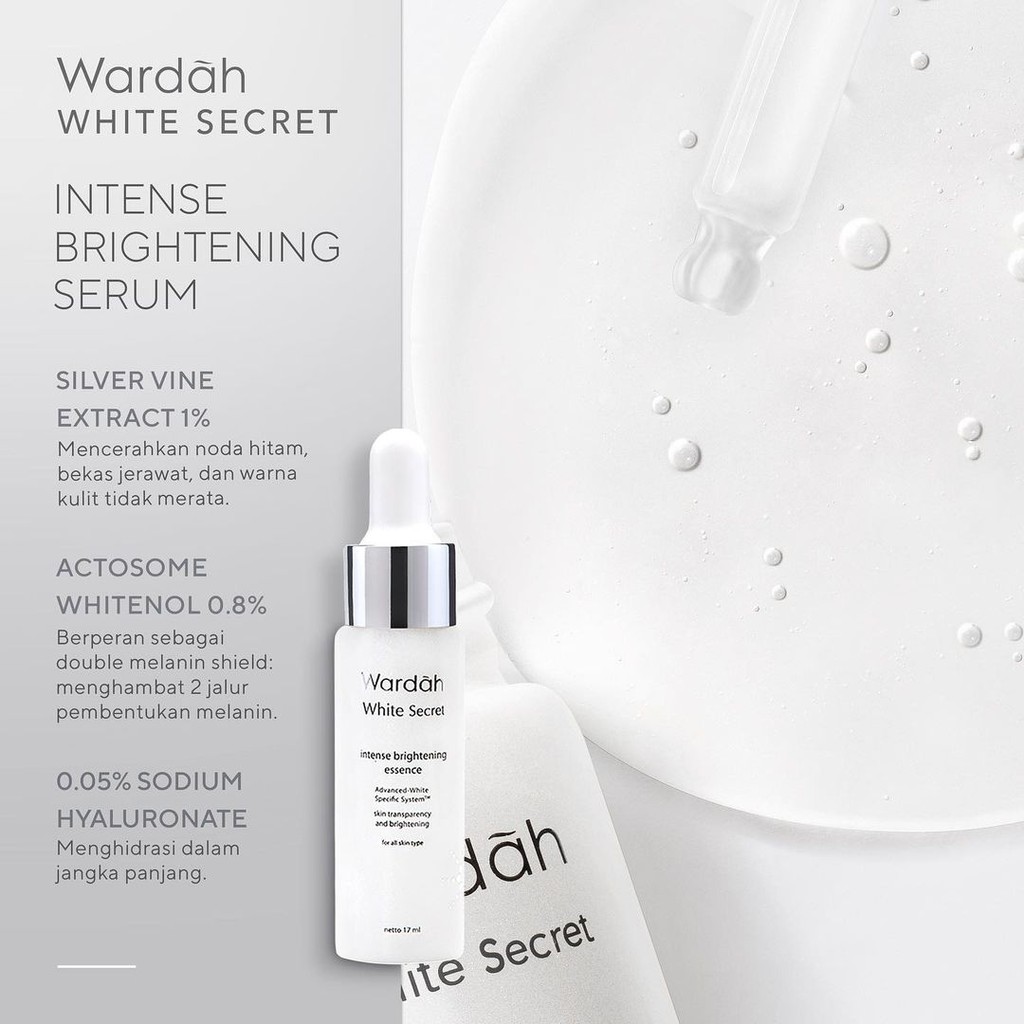 Wardah Crystal Secret Dark Spot &amp; Brightening Serum | Wardah White Secret Intense Brightening Essence