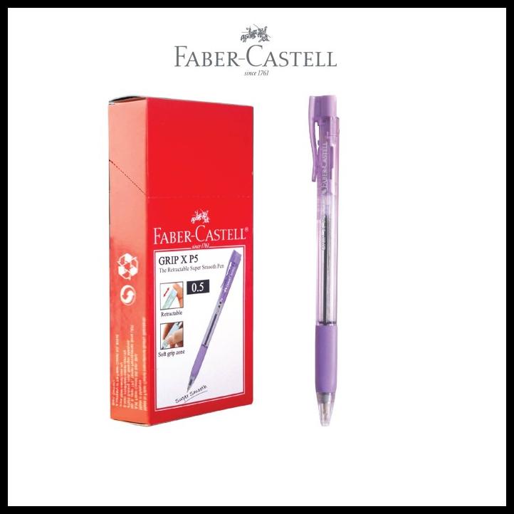 

Heaven | Ballpoint Grip Xp 0.5 Mm Barrel Violet - Box Isi 10Pcs