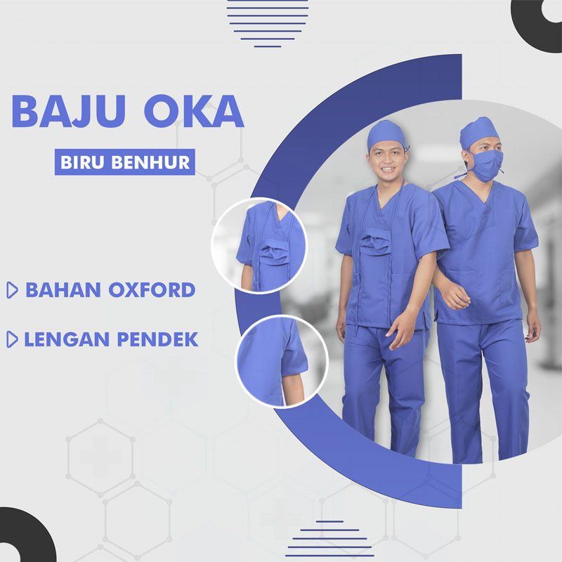 SERAGAM OKA BIRU BENHUR LENGAN PENDEK