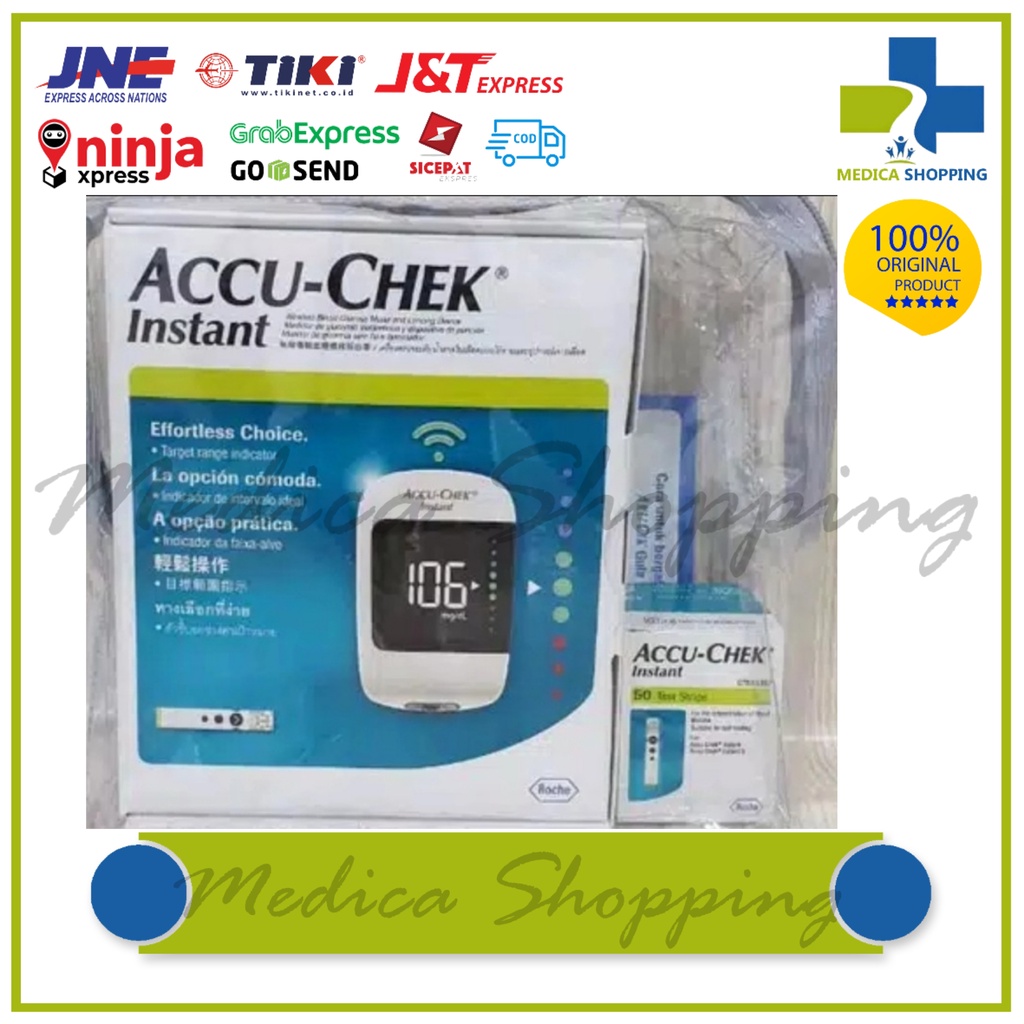 Jual Alat Accu Chek Instant Strip Alat Cek Gula Darah Shopee Indonesia