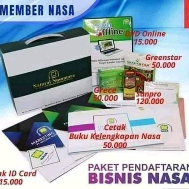 

Paket member Nasa free 3 produk