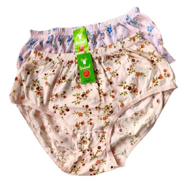 3pcs Celana Dalam Wanita Motif | Celana Dalam wanita Yutind Kembang | Celana Dalam Katun Motif