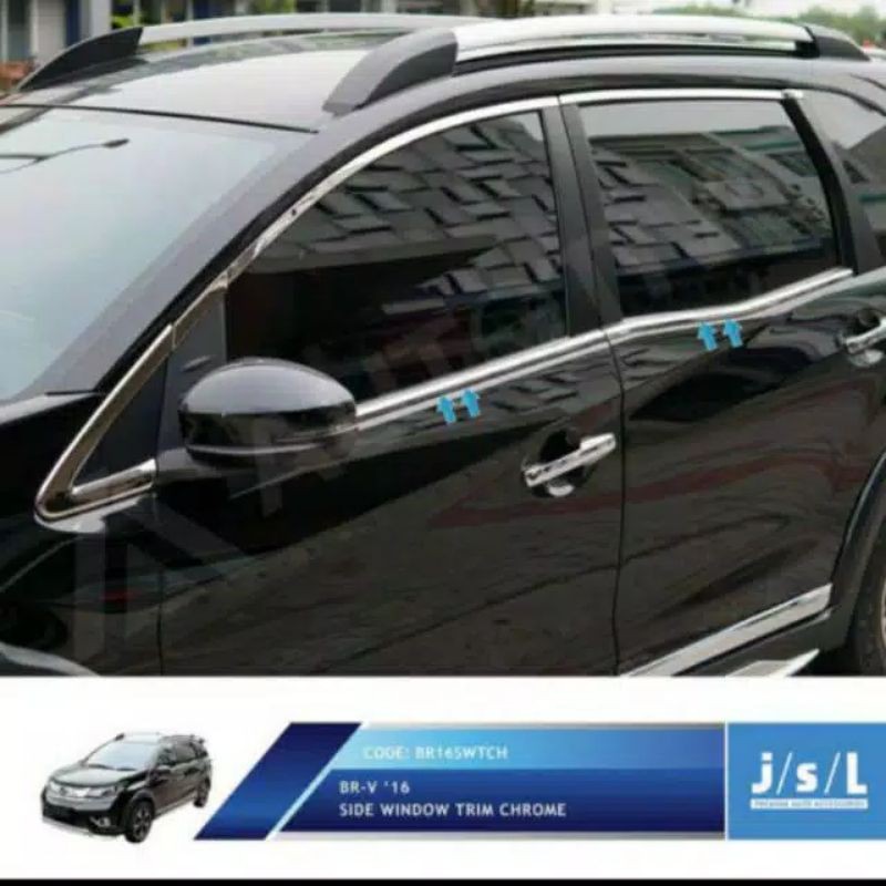 List kaca samping Honda BRV chrome 4 PC jsl