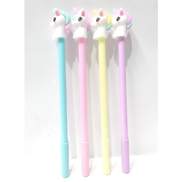 

Pulpen Bolpen Kepala Unicorn Alat Tulis Gel Hitam 0.5 mm Tipe L -