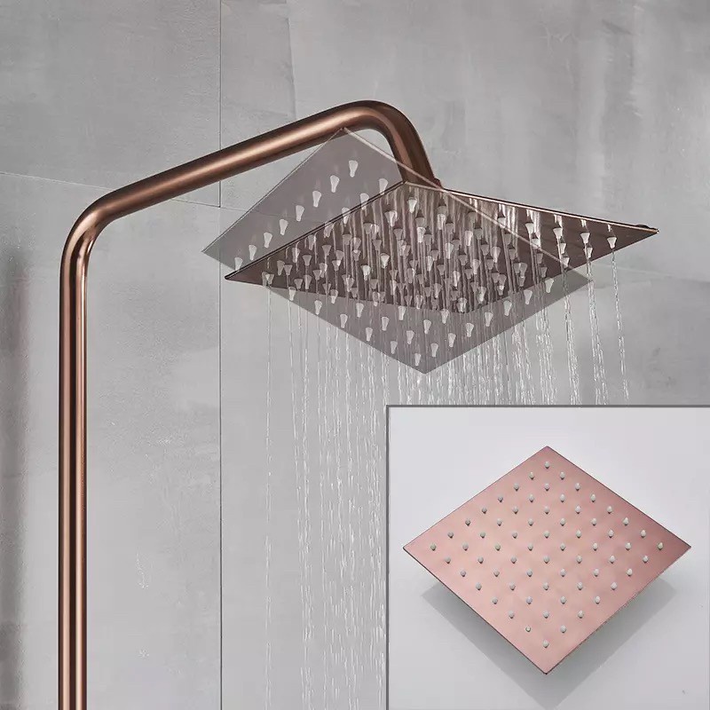 Tiang Shower Column stainless Rose gold TS7-shower colom kolom sower rainfall stenlis jumbo rosegold