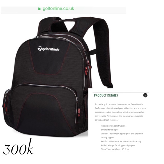 Taylormade ransel
