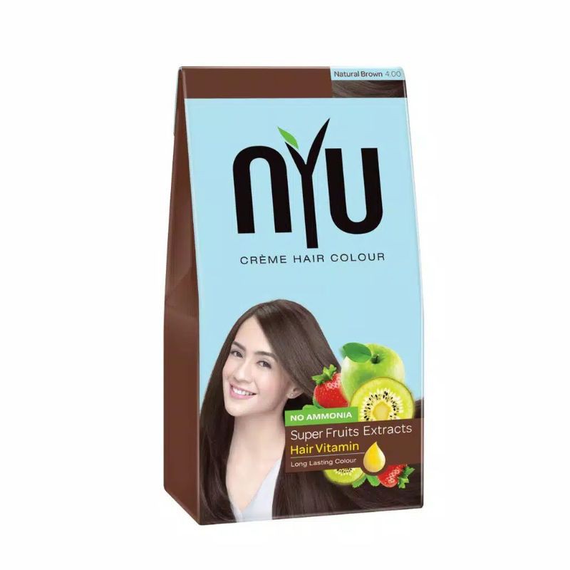 NYU creme hair colour natural brown