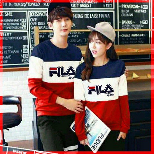 Kaos Couple Baju Couple Kaos Pasangan Baju Pasangan Murah Fila Shopee Indonesia