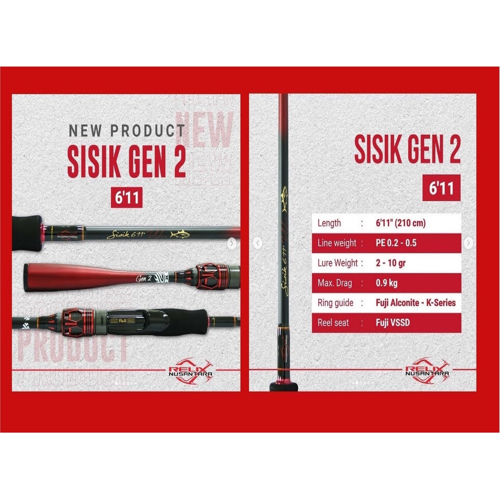 Joran Relix Nusantara Sisik 611 UL Gen 2