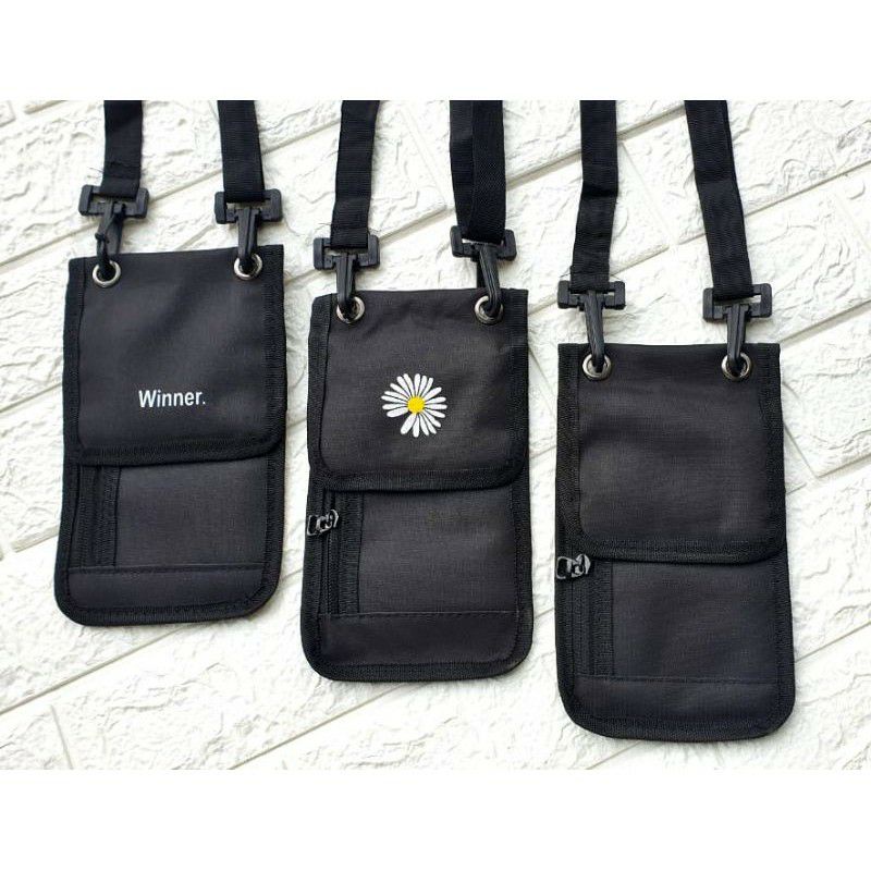 Ash shura TAS HANGING WALLET POKA - DOMPET SELEMPANG HP PRIA / WANITA