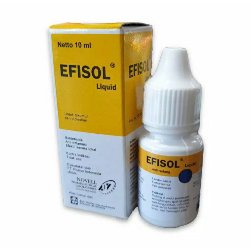 Efisol Liquid 10ml Obat Sariawan