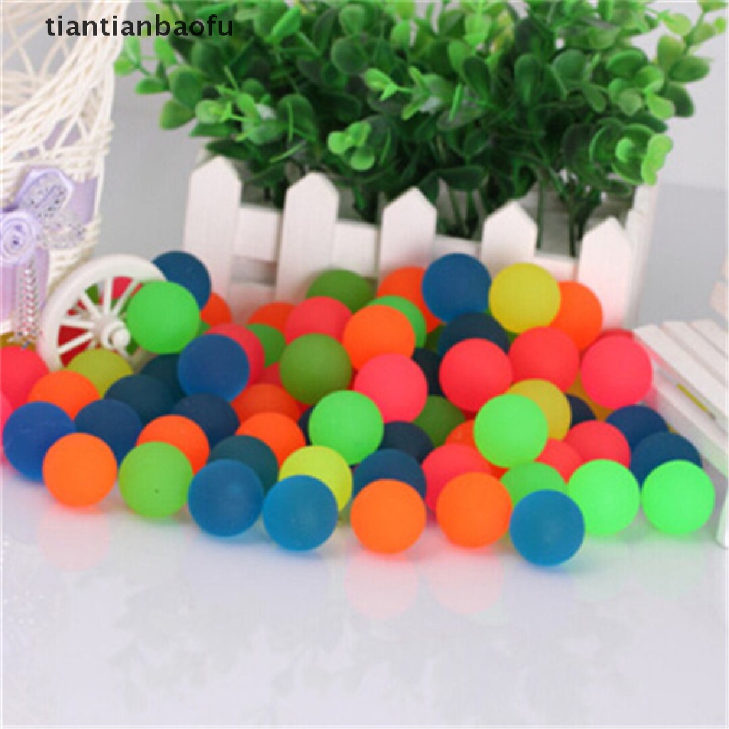 [tiantianbaofu] 10PCS Creative Rubber Bouncing Jumping Ball 27mm Kids Children Game Toy Gifts Boutique