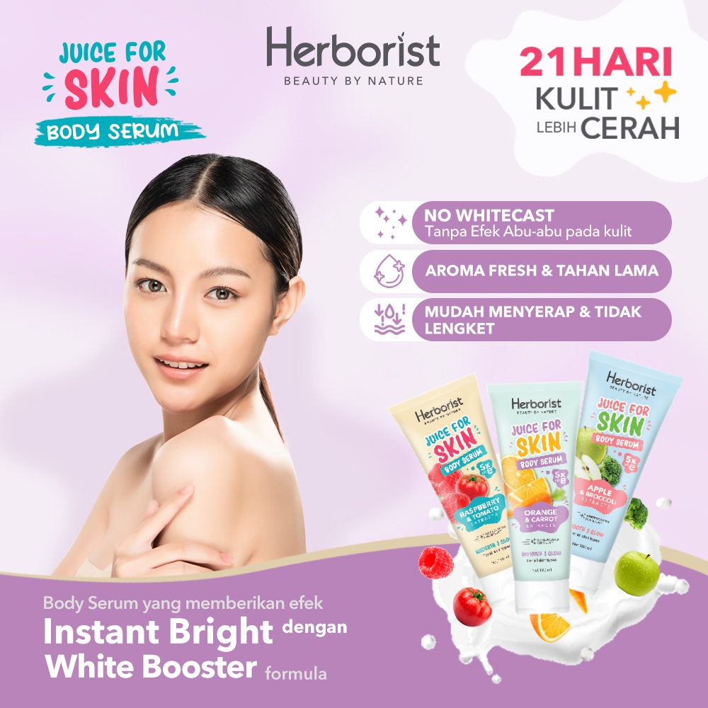 Herborist Juice For Skin Body Serum - Body Gel Scrub - Face Scrub