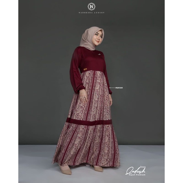QADEESH DRESS BY NADHEERA LUXURY/GAMIS MOTIF EXCLUSIVE/BAJU SYARI/BRANDED