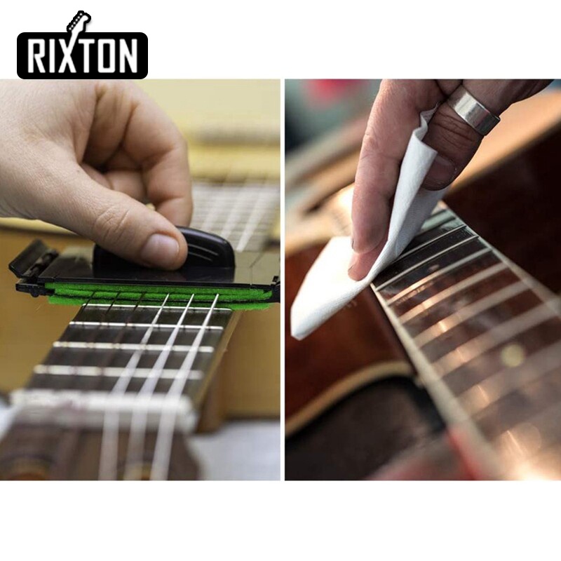 Rixton Electric Bass Strings Gitar String Cleaner Fingerboard Lap Alat Pembersih Pemeliharaan