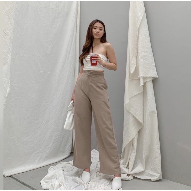 CELANA KULOT LINEN HIGHWAIST // SEOUL KULOT HIGHWAIST