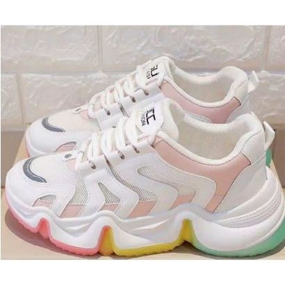 sepatu sneakers jintu rainbow