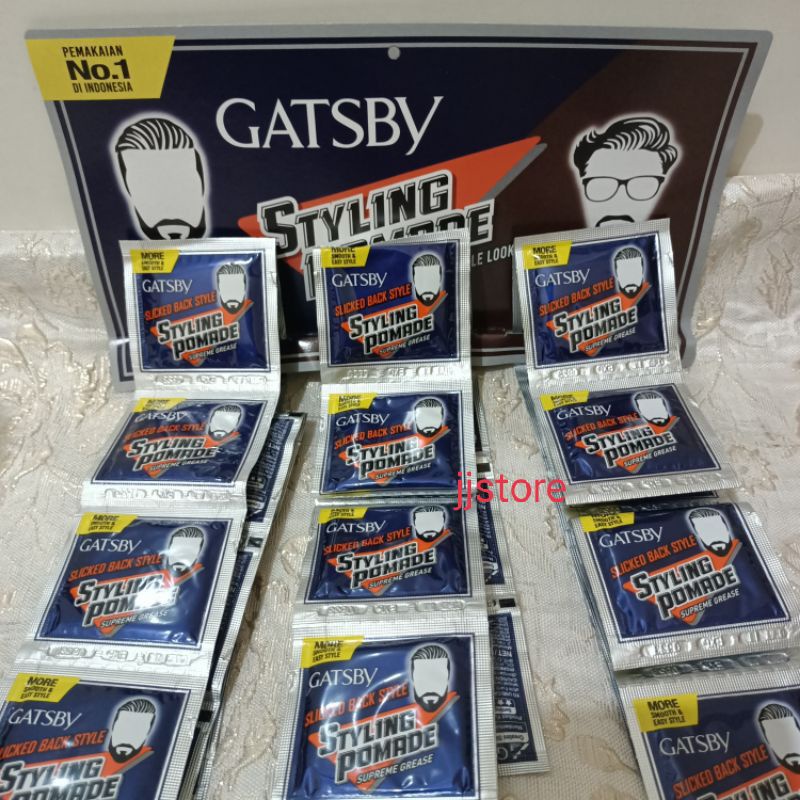 Gatsby Styling Pomade Supreme Grease Sachet (12 pcs)/ALL VARIAN