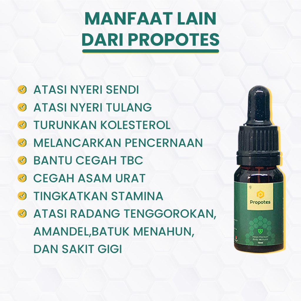 Propolis Obat TBC Paru Kronis, Batuk Berdahak &amp; Berdarah Menahun, Sesak Nafas, Asma, Paru-Paru Basah - Propotes 10ml