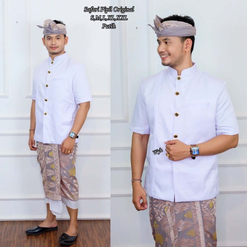 Safari Pipil Original/Baju Koko/Pakaian Adat Bali/Merk Bali Agung/Baca Deskripsi