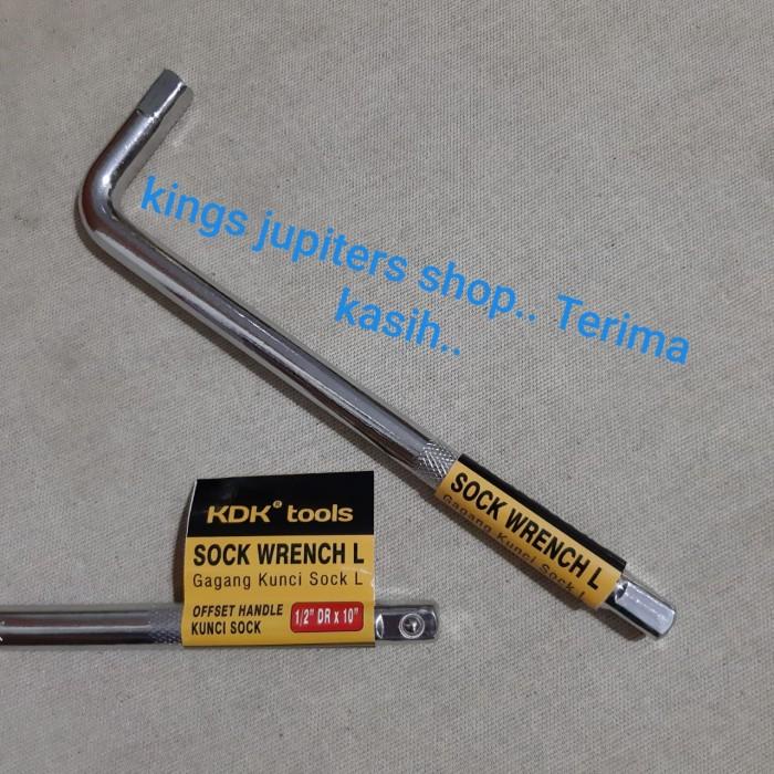 1/2Dr L Handle Gagang Sok Socket Bar L 10In 1/2Dr Iwt Japan Tangkai L