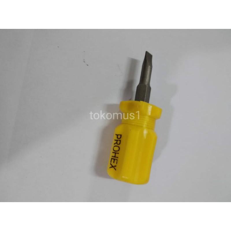 OBENG CEBOL PENDEK BOLAK BALIK 2 INCHI MAGNET-PROHEX